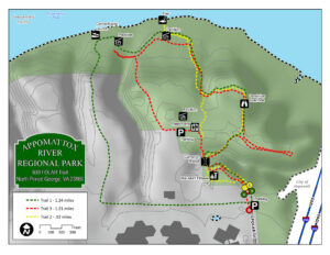 pdf trail map of Appomattox River Regional Park